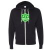 Unisex Heathered French Terry Full-Zip Hooded Sweatshirt Thumbnail