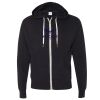 Unisex Heathered French Terry Full-Zip Hooded Sweatshirt Thumbnail
