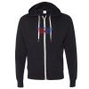 Unisex Heathered French Terry Full-Zip Hooded Sweatshirt Thumbnail