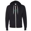 Unisex Heathered French Terry Full-Zip Hooded Sweatshirt Thumbnail