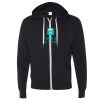 Unisex Heathered French Terry Full-Zip Hooded Sweatshirt Thumbnail