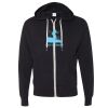 Unisex Heathered French Terry Full-Zip Hooded Sweatshirt Thumbnail