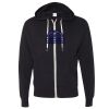Unisex Heathered French Terry Full-Zip Hooded Sweatshirt Thumbnail