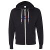 Unisex Heathered French Terry Full-Zip Hooded Sweatshirt Thumbnail