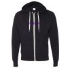 Unisex Heathered French Terry Full-Zip Hooded Sweatshirt Thumbnail