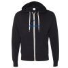 Unisex Heathered French Terry Full-Zip Hooded Sweatshirt Thumbnail
