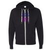 Unisex Heathered French Terry Full-Zip Hooded Sweatshirt Thumbnail