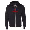 Unisex Heathered French Terry Full-Zip Hooded Sweatshirt Thumbnail