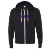 Unisex Heathered French Terry Full-Zip Hooded Sweatshirt Thumbnail