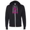 Unisex Heathered French Terry Full-Zip Hooded Sweatshirt Thumbnail