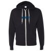 Unisex Heathered French Terry Full-Zip Hooded Sweatshirt Thumbnail