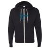 Unisex Heathered French Terry Full-Zip Hooded Sweatshirt Thumbnail