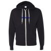 Unisex Heathered French Terry Full-Zip Hooded Sweatshirt Thumbnail