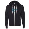 Unisex Heathered French Terry Full-Zip Hooded Sweatshirt Thumbnail