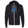Unisex Heathered French Terry Full-Zip Hooded Sweatshirt Thumbnail