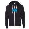 Unisex Heathered French Terry Full-Zip Hooded Sweatshirt Thumbnail