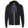 Unisex Heathered French Terry Full-Zip Hooded Sweatshirt Thumbnail