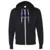 Unisex Heathered French Terry Full-Zip Hooded Sweatshirt Thumbnail