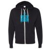 Unisex Heathered French Terry Full-Zip Hooded Sweatshirt Thumbnail