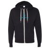 Unisex Heathered French Terry Full-Zip Hooded Sweatshirt Thumbnail