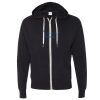 Unisex Heathered French Terry Full-Zip Hooded Sweatshirt Thumbnail
